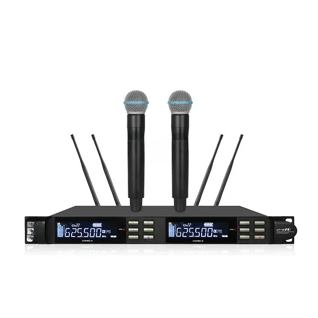 Professional Stage Performance Diversity Wireless Microphone Style Lavalier and Handheld Microphones