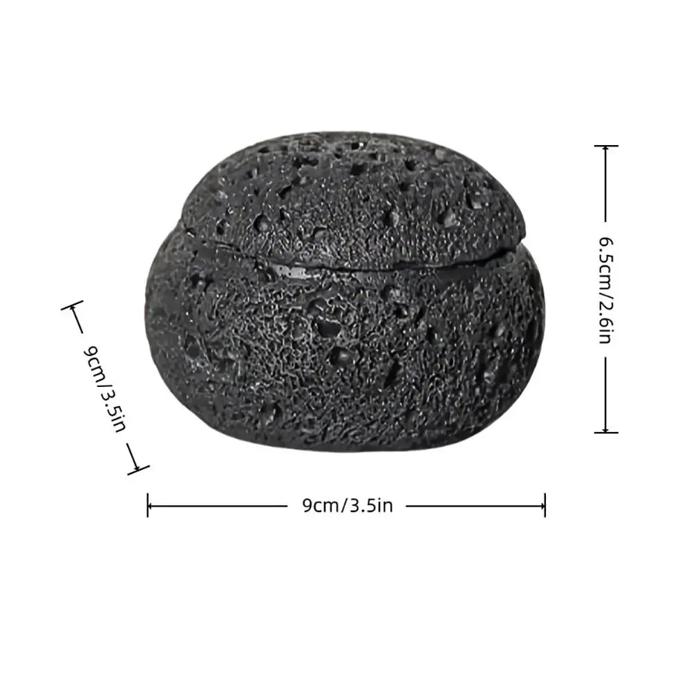 Meteorite Spherical Incense Burner Anti-Fly Ash Lid Matte Texture Fragrant Plate Multicolor Photo Prop Aromatherapy Ornament