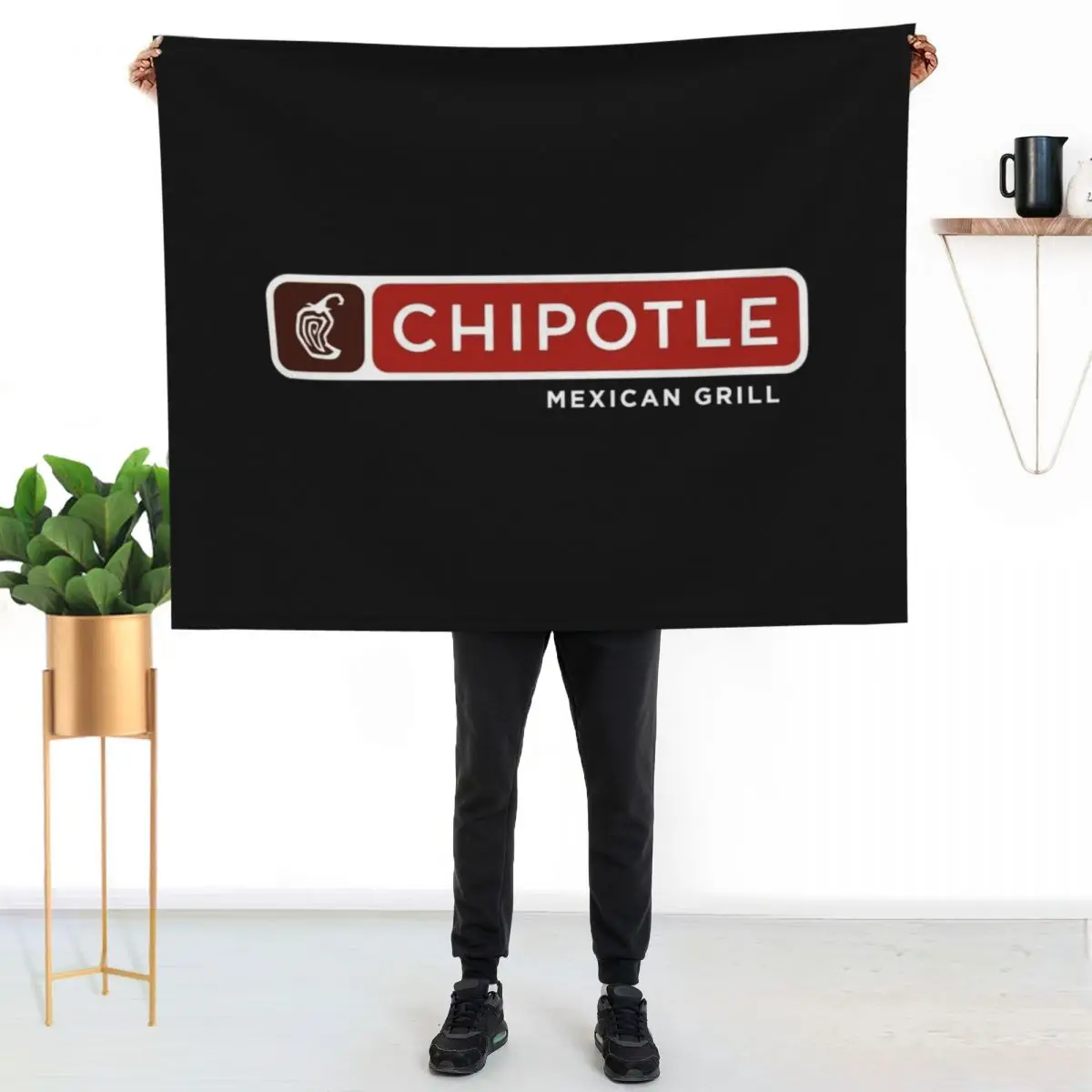 Chipotle Mexican Grill Throw Blanket Thins Summer Beddings for babies Blankets For Baby Baby Hair Blankets - view 2