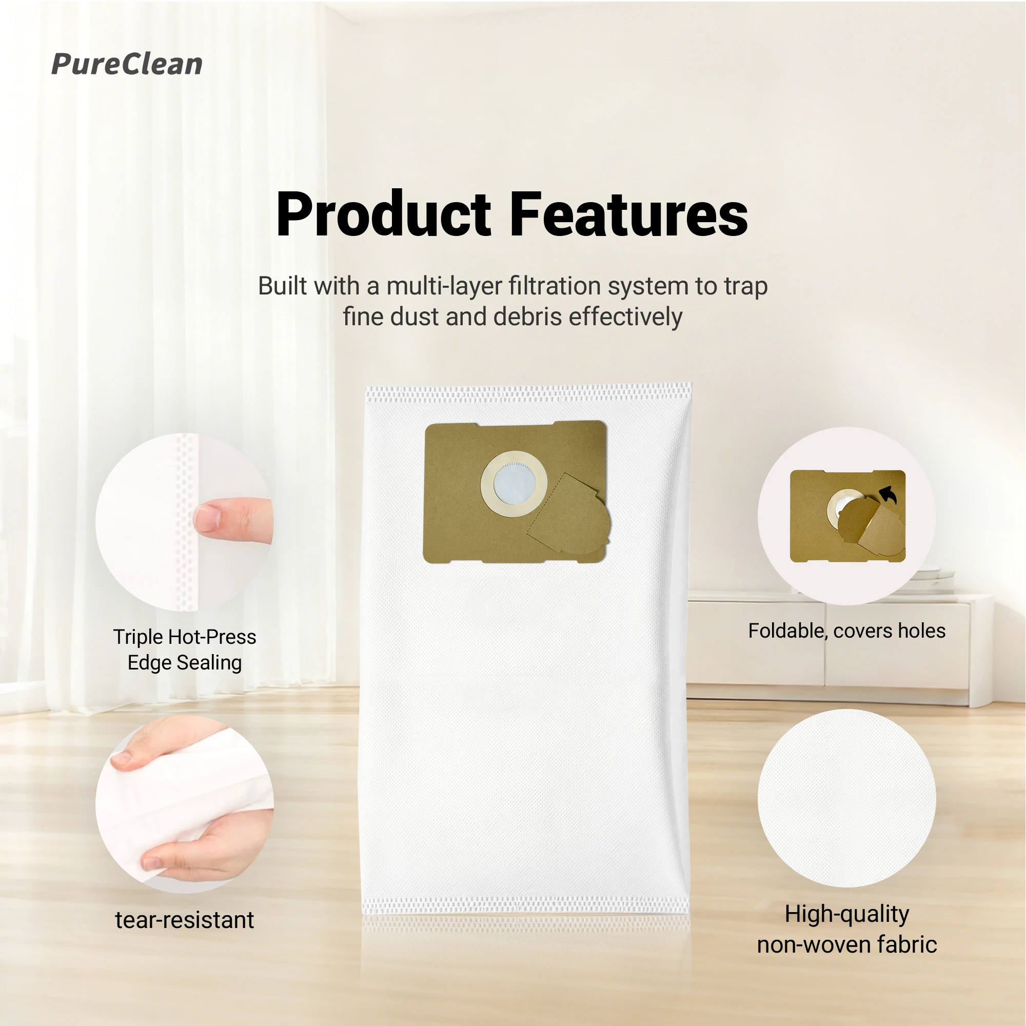 Fit for Festool CT17E | CT17 E, CT 17E,VCP170 EL,VCP 321 EL,Longlife-FIS-CT17 Vacuum Cleaner - Micro Fleece Vacuum Cleaner Bags