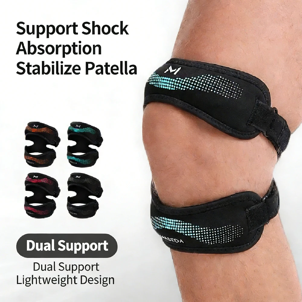 Patella Tendon Knee Strap - Knee Support Braces with Open Patella, Neoprene Lightweight Stabilizer for Women Men,Running,Sports
