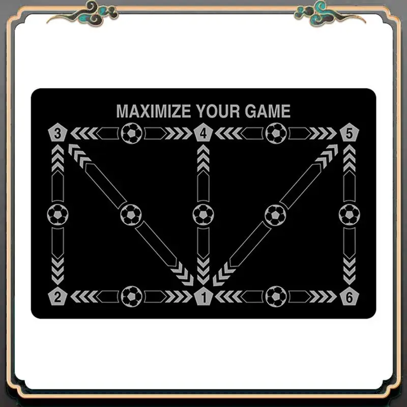 

Football Footstep Training Mat Non-Slip Footstep Training Mat Soccer Train Mat For All Levels,For All Ages 60*90Cm D