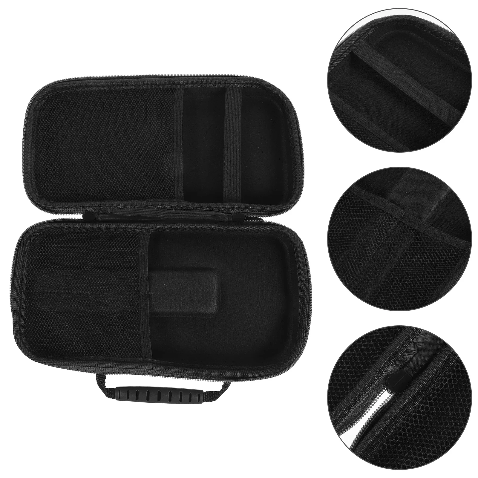 

Portable Microphone Bag Hard Mic Carrying Case Durable Eva Fabric Zipper Design Travel Storage Gift Microphone Case