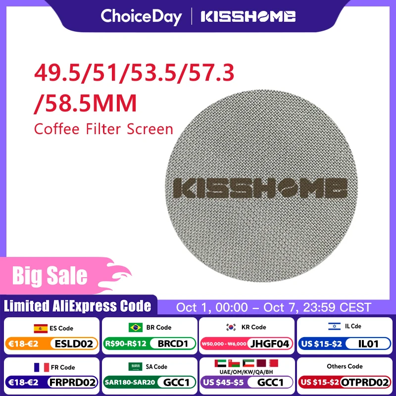 Reusable Espresso Puck Screen Filter Contact Shower Mesh For 51MM 54MM 58MM Breville Portafilter Barista Machine Accessories