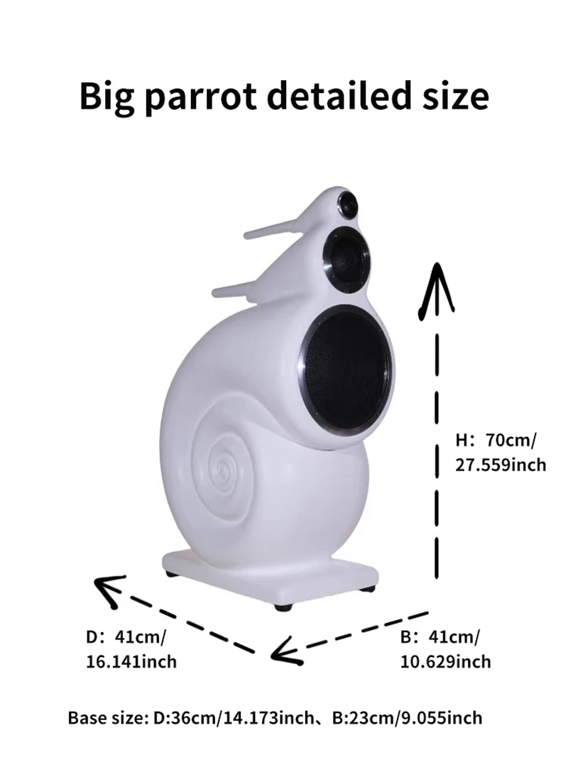 HiFi Bookshelf Speaker Home Theater Sound System Speaker  3-frequency 8-inch Good Sound  Speaker