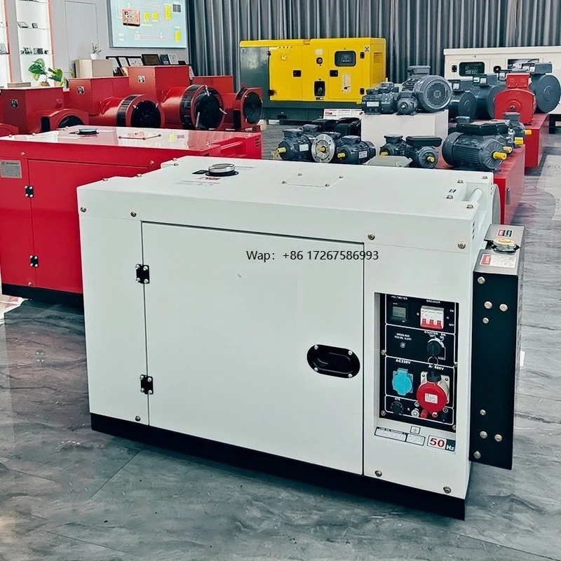 

Супертихие портативные электрогенераторы 6-11 кВА (10 кВт) 110В/220В/380В для дома, 50/60 Гц