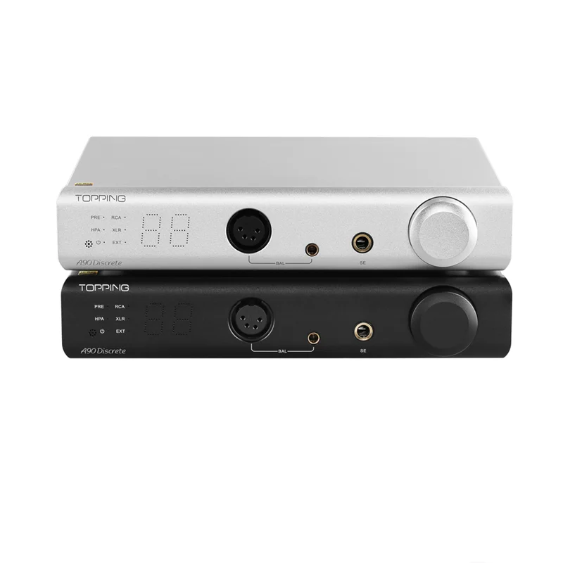 

TOPPING A90 Discrete Fully Dirscrete Balanced Headphone Amplifier NFCA 4Pin XLR /4.4 Balanced/6.35mm SE Output Pre-amplifier