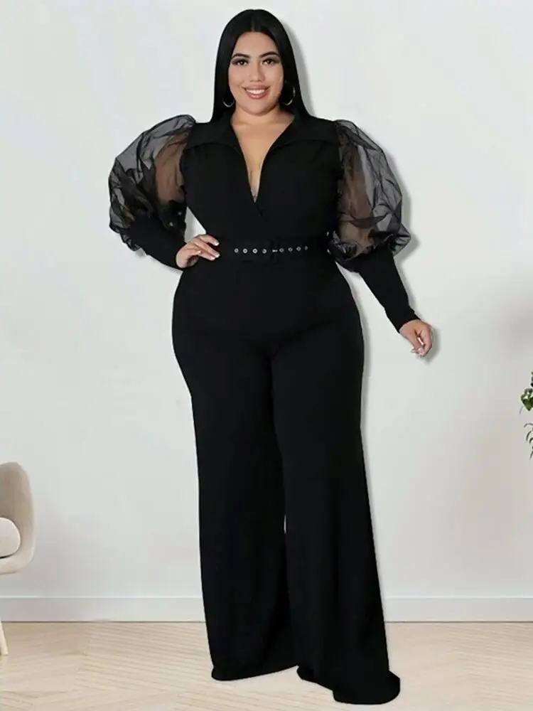 Macacão de uma peça chique e elegante feminino, macacão feminino, roupas de tamanho grande, plus size, feminino, atacado, em massa, Dropshipping