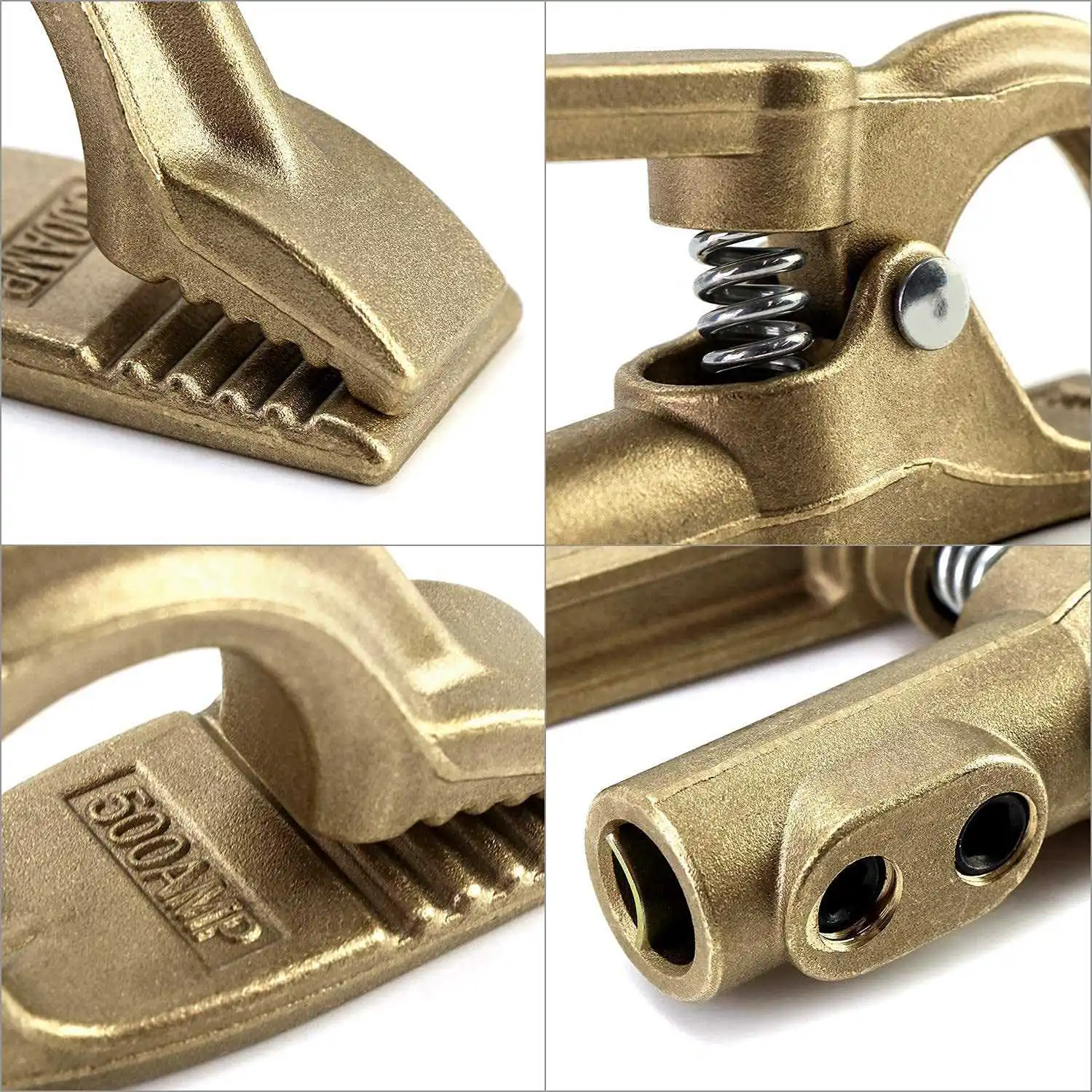 ABVT-500A Ground Clamp Copper Welding Earth Clamp Electric Welding Machine Argon Arc Clamp A-Shape Clip With Iron Sheet