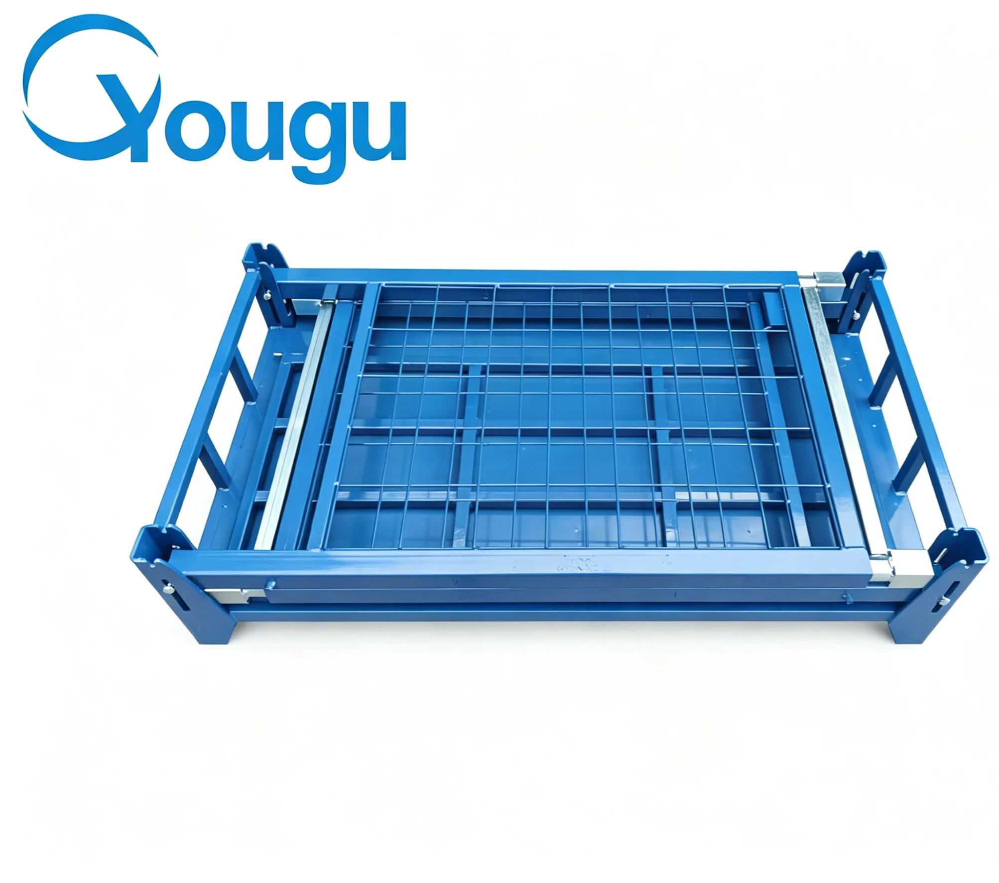 OEM Customized Safety Wire Mesh Metal Express Parcel Sorting Logistics Transport Rolling Storage Containers