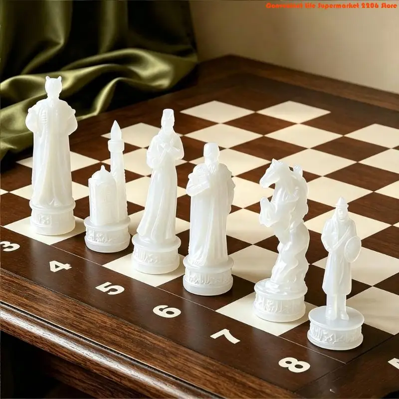 E06E Epoxy Craft Mold with Chess Theme for Display and Gift Projects