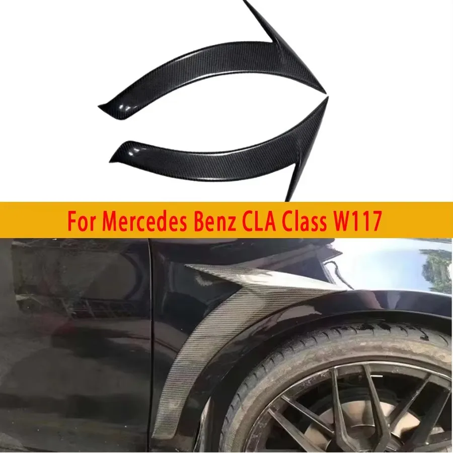 

Для Mercedes Benz CLA Class W117 CLA260 CLA200 CLA250 Переднее крыло, вентиляционное отверстие, накладки из углеродного волокна, боковые вентиляционные отверстия, автомобильные аксессуары