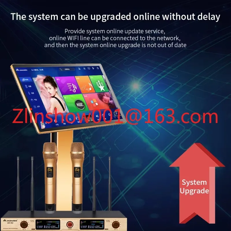 21.5 inch Karaoke Player Wifi Touch Screen 8TB Karaoke Machine AI Function Professional KTV All in One Singing Karaoke System