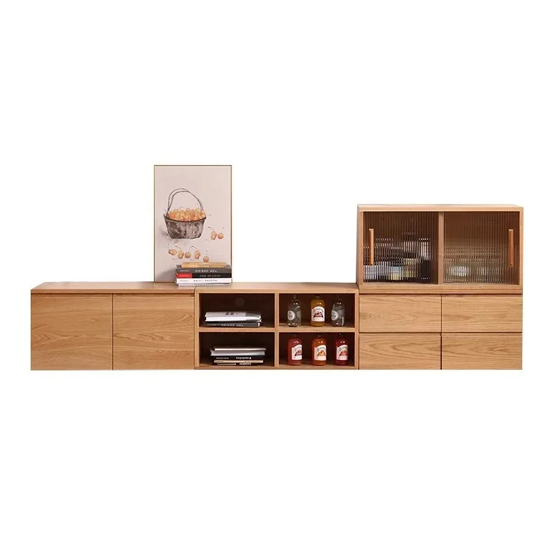 Rubik's cube TV cabinet building block combination storage solid wood chest small apartment bookshelf floor display cabinet
