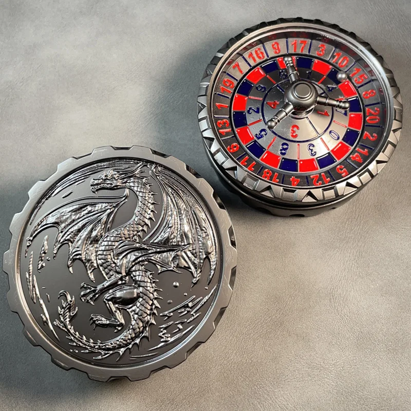 

3-в-1 металлические кости-спиннеры с гироскопом на кончиках пальцев для D&D Dungeons and Dragons TRPG MTG Player Ролевые игры Вращающаяся рулетка Игрушки