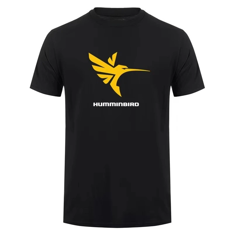 

2025 Summer Hummingbird print high-quality men's and women's tops pure cotton loose T-shirts outdoor sports