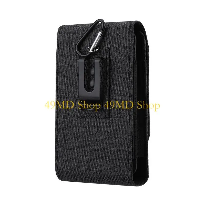

49MD Universal Oxford Cloth Phone Belt Clip Holder Waist Bag Double Layer Bag for 13max for Construction Work