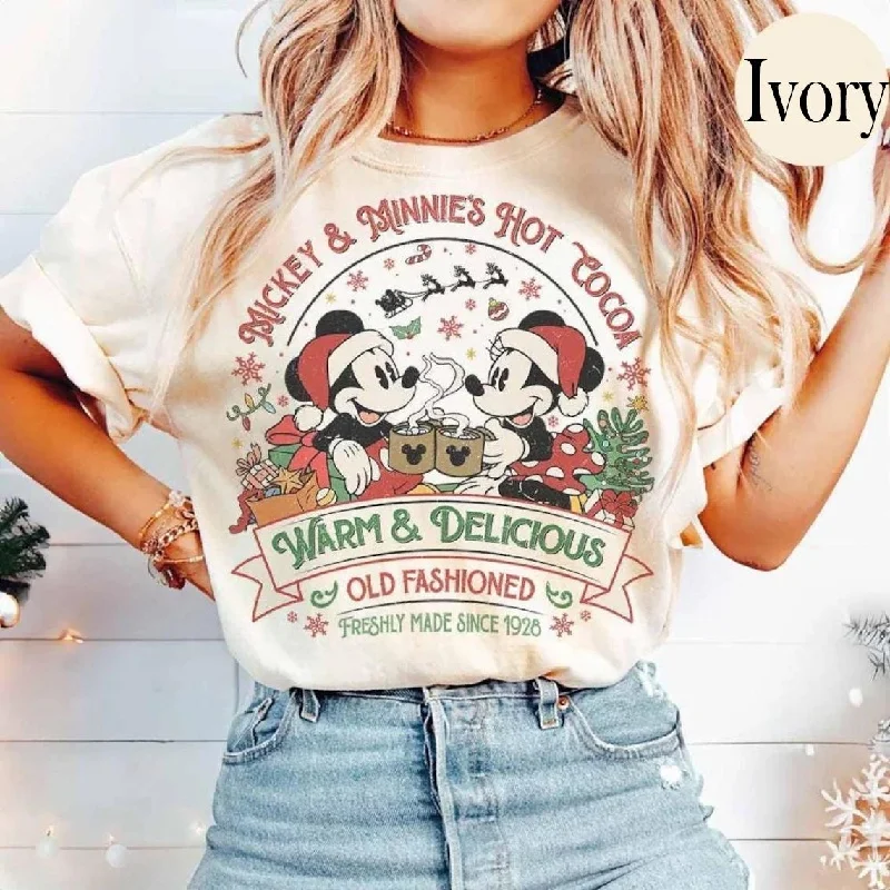 2025-26 夏ファッション ミッキーTシャツ Y2K ミニーマウス帽子プリント 100%コットン プリントTシャツ レディース ルーズ ディズニーTシャツ