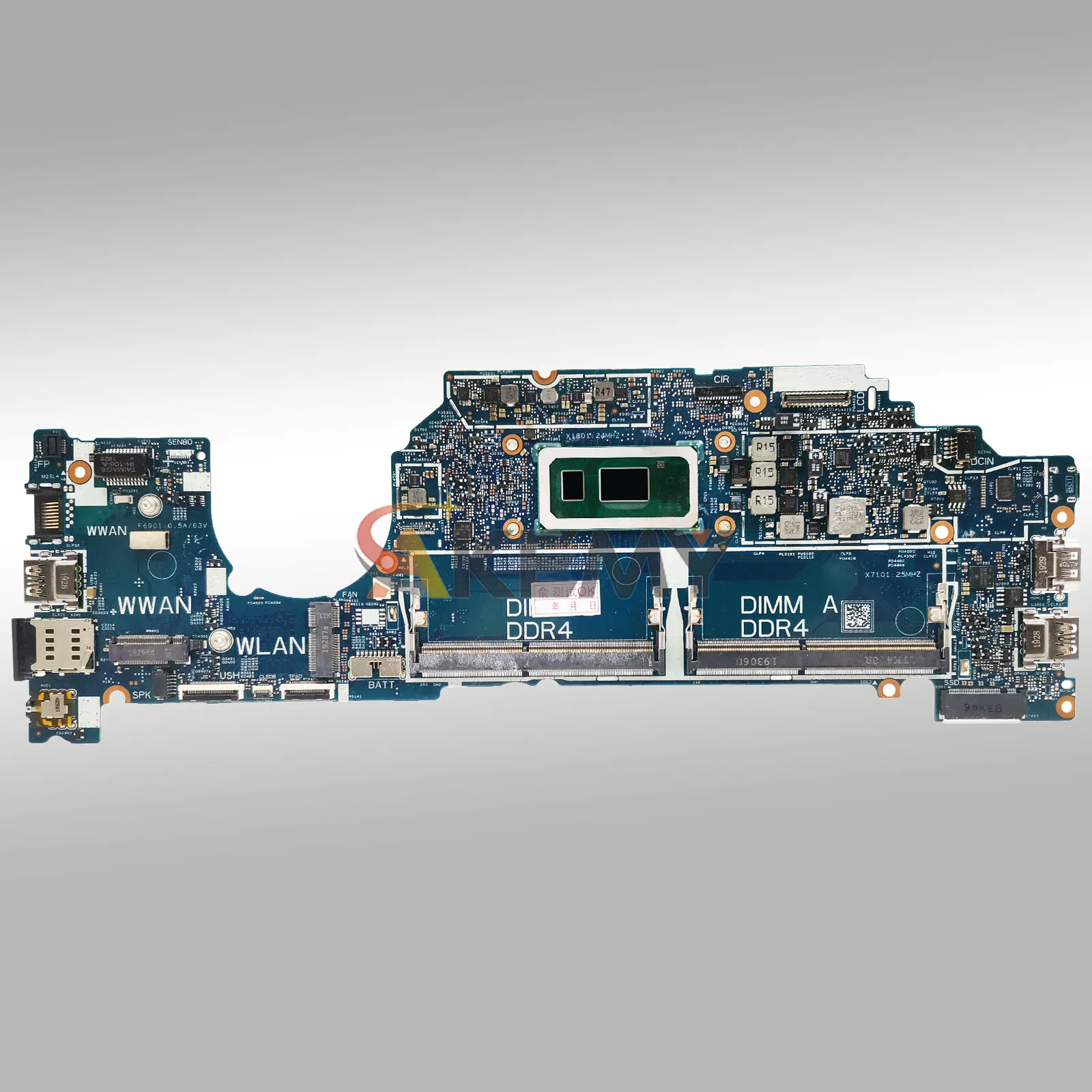 18827-1 i5 i7 CPU가 장착된 DELL Latitude 5300용 메인보드 CN-05N31T 0RK2CY 05KRX2 DDR4 100% 완전 테스트됨