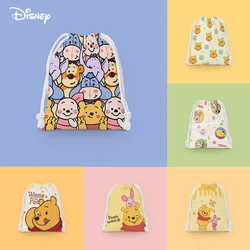 Bolsa de almacenamiento de dibujos animados de Disney, impermeable, varios colores disponibles, oso Pooh, juguetes, bolsas con cordón, decoración de fiesta, regalos de cumpleaños para niños