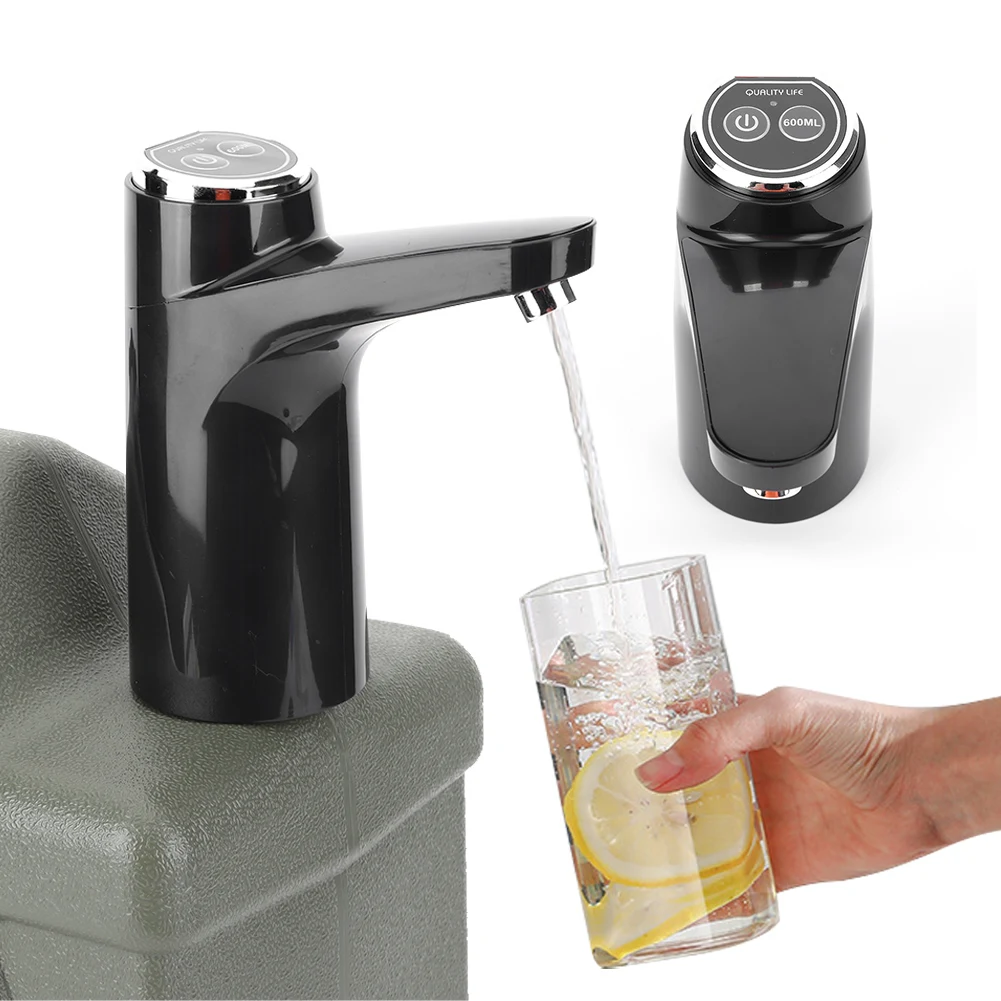 11L Outdoor Water Buckle Large Capacity Camping Water Bin with Faucet &USB Rechargeable Electric Water Pump Water Tank Dispenser
