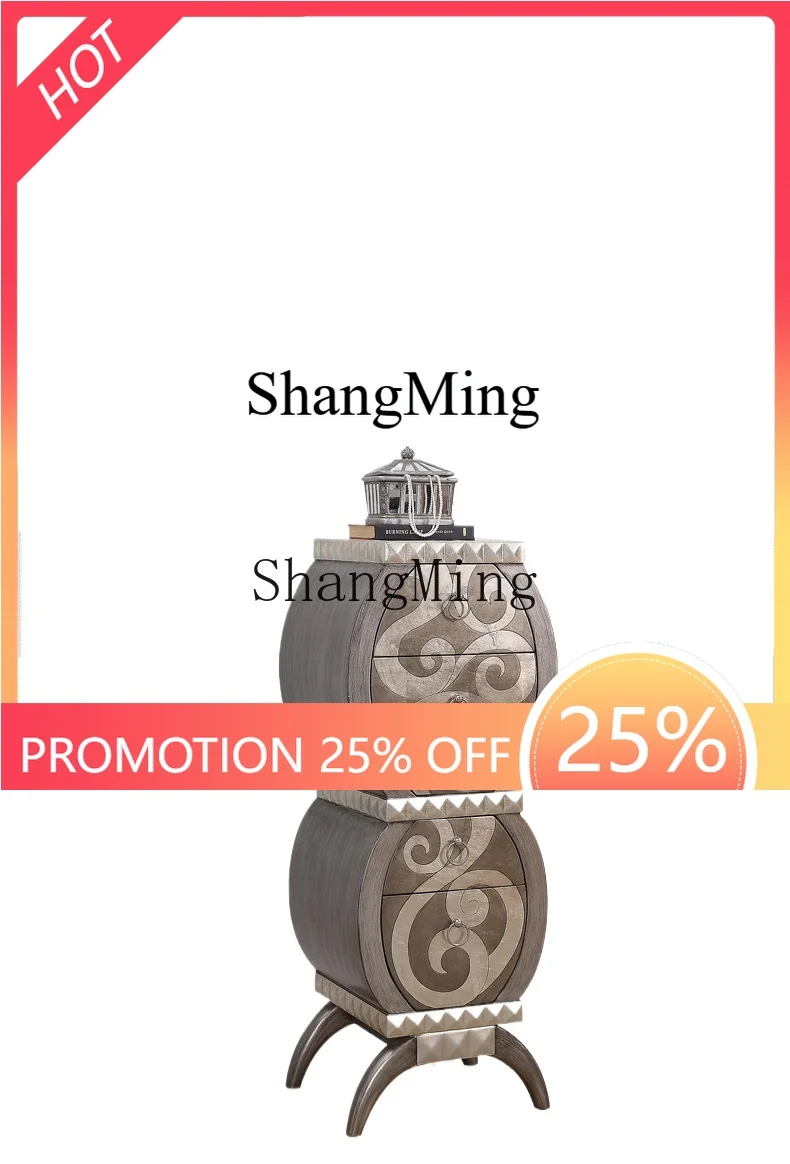 

CL luxury living room villa jewelry cabinet bedroom five bucket solid wood decorative drawer cabinet