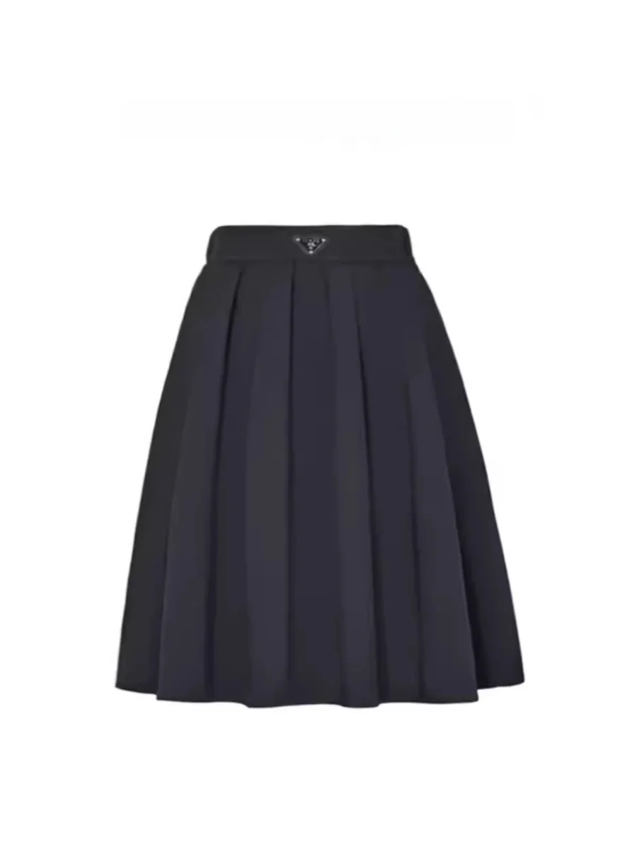 

Donna High Waist A-Line Midi Skirt Women's Ele Korean Sle Polyester Fabric Gored Skirt for Young Women 25-29 Years Old
