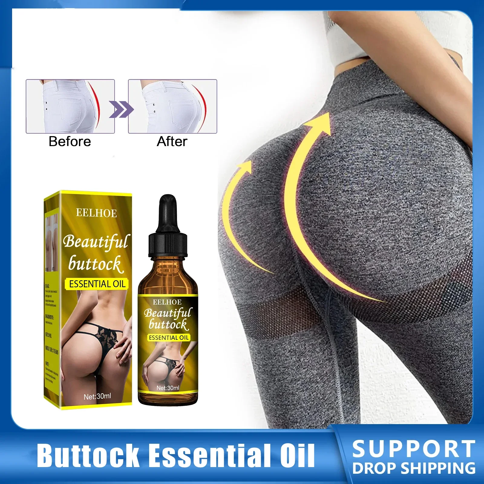 Sexy Hip Lift Up Buttock Exercise Butt Enlargement Oil Breast Enhancement Hips Enlarge Hip Fat Cells Get Bigger butt By Walking