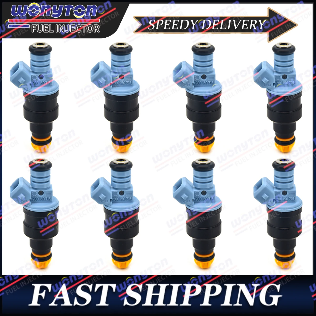 

8Pcs Fuel Injectors 0280150715 For 1986-1991 Ford Ranger 2.9L 3.0L V6 F03E-A2B