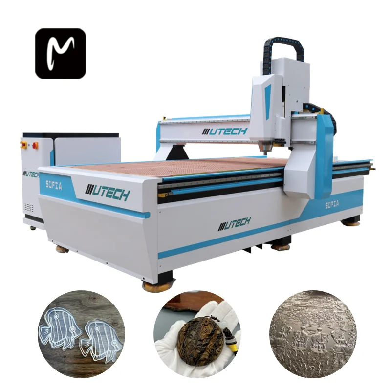 UTECH Popular 1325 1530 ATC Cnc Router Engraving Machine For Metal Wood Cabinets Acrylic