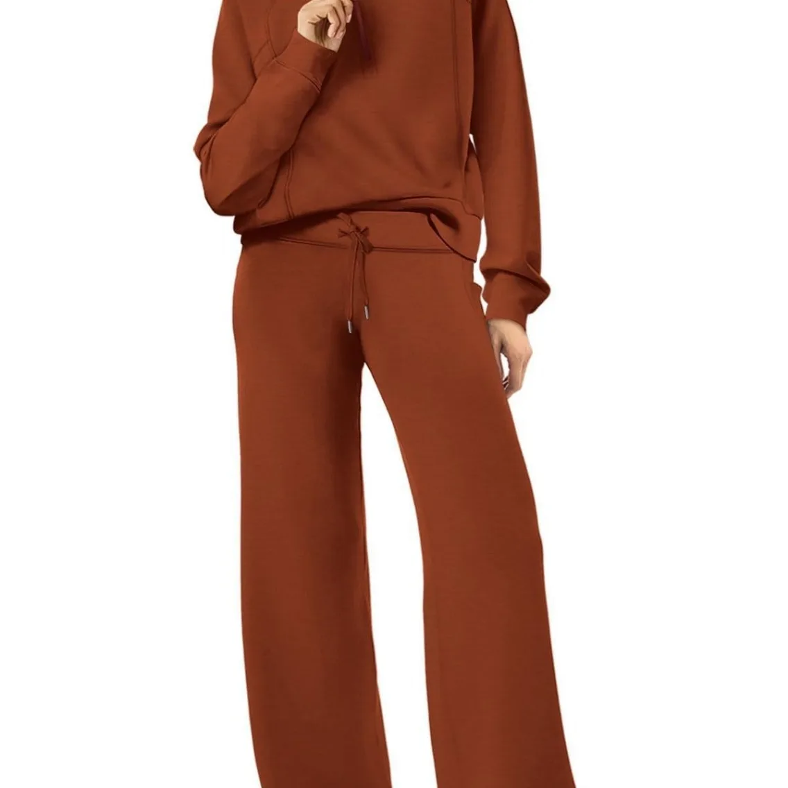 Womens 2 Piece Outfits Sweatsuit Oversized Loose Sweatshirt and Pants Matching Lounge Set Fall Tracksuits