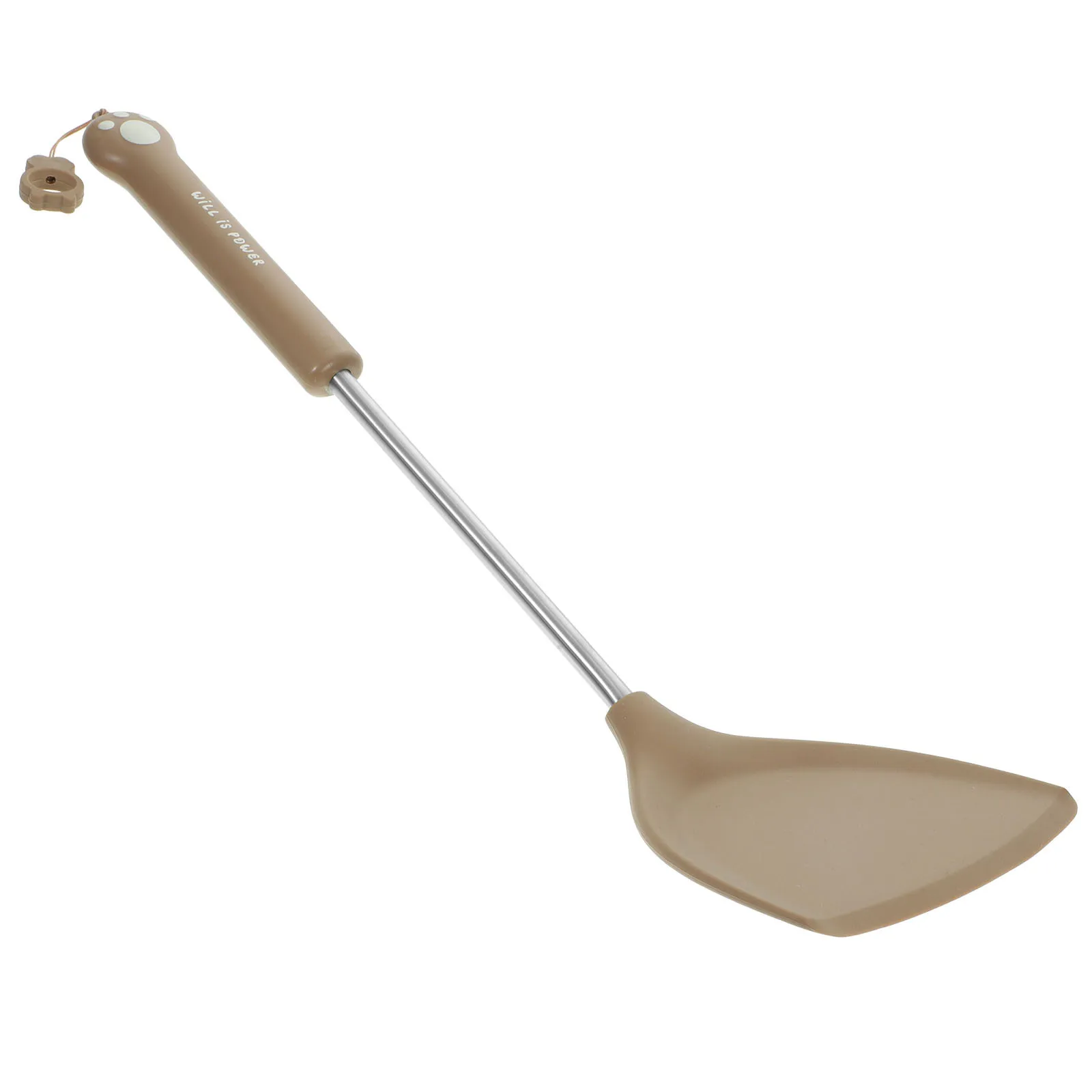 

Силиконовая лопатка для приготовления пищи с длинной ручкой, антипригарная термостойкая кухонная лопаточка для вока, безопасная силиконовая бытовая кухонная лопаточка