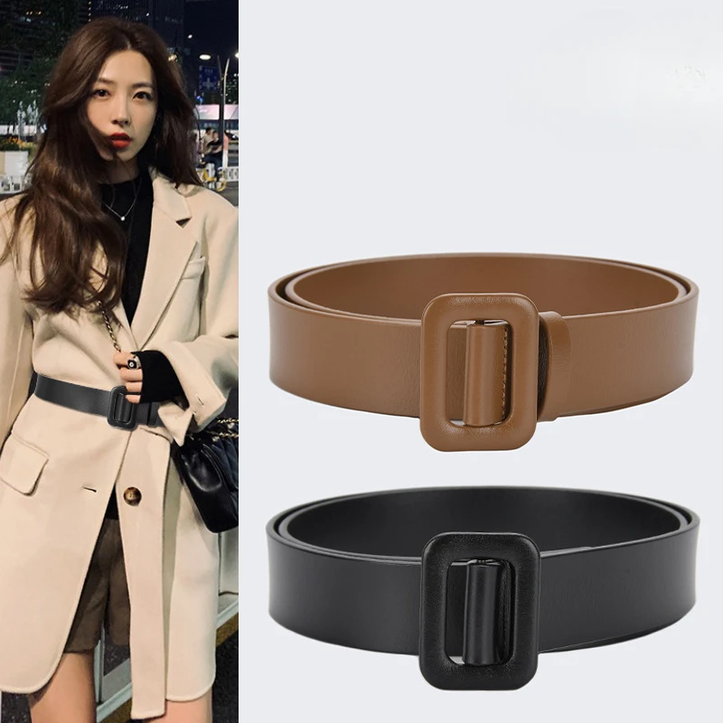 

New Classic Wide Leather Women Waistband Fashion Dress Coat Belt for Ladies