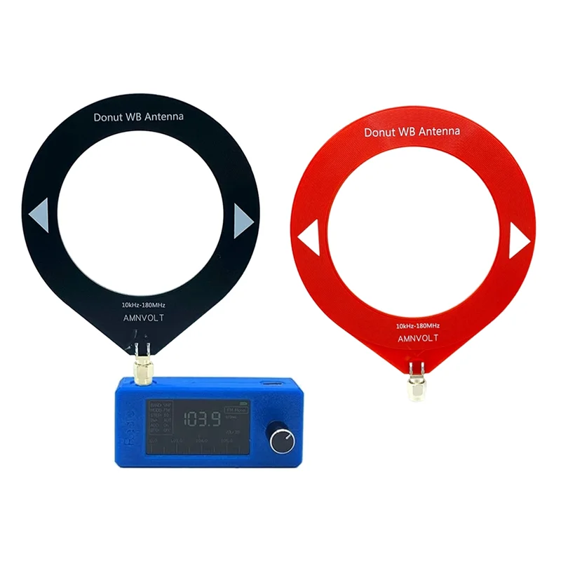 ABZW SI4732 Мини-радиоприемник + 2X петлевая антенна 10 кГц-180 МГц SW LW AM FM SSB SI4732 Радио Портативный коротковолновый радиоприемник