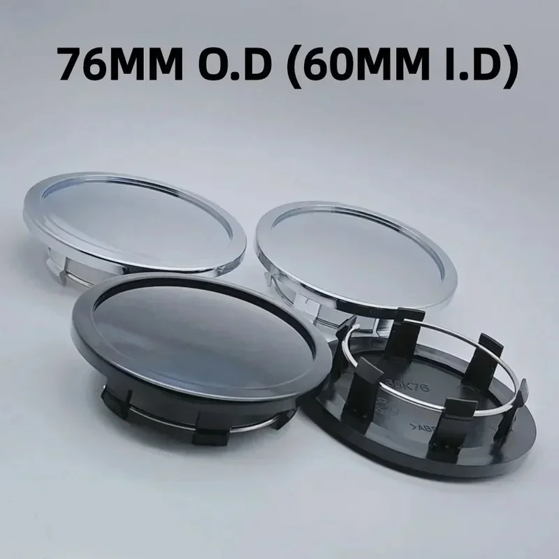 4pcs ABS 76mm (60mm Inner ) Blank Car Wheel Center Caps Universal Car Styling Accessories for Porsche Rim Hubcaps Cover 60K76