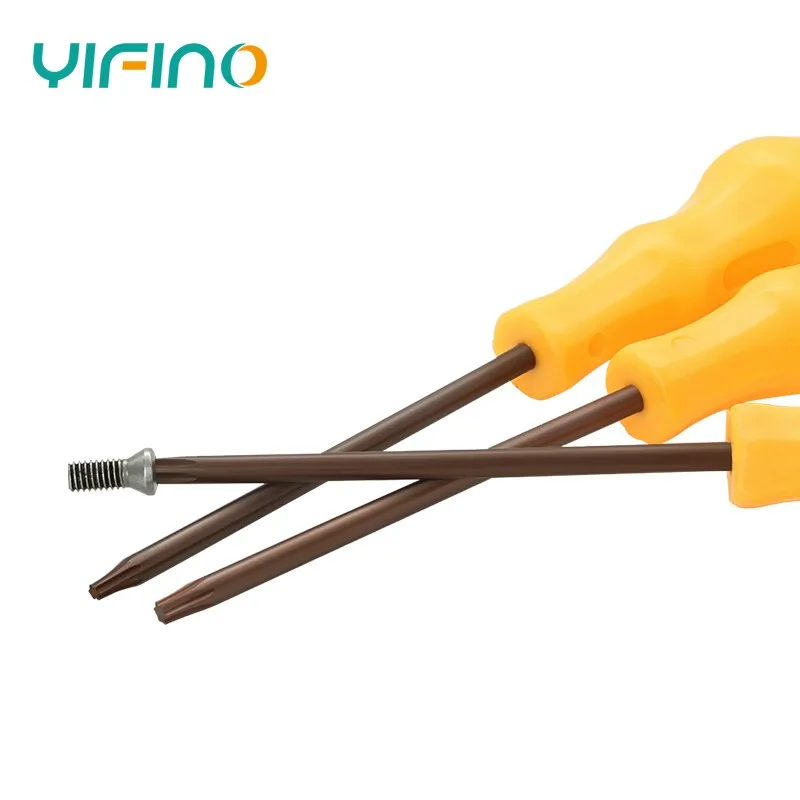 YIFINO 1/10/20Pcs Straight Handle Box Wrench Yellow CNC Tools Handle Screw Wrench T6 7 8 9 10 20