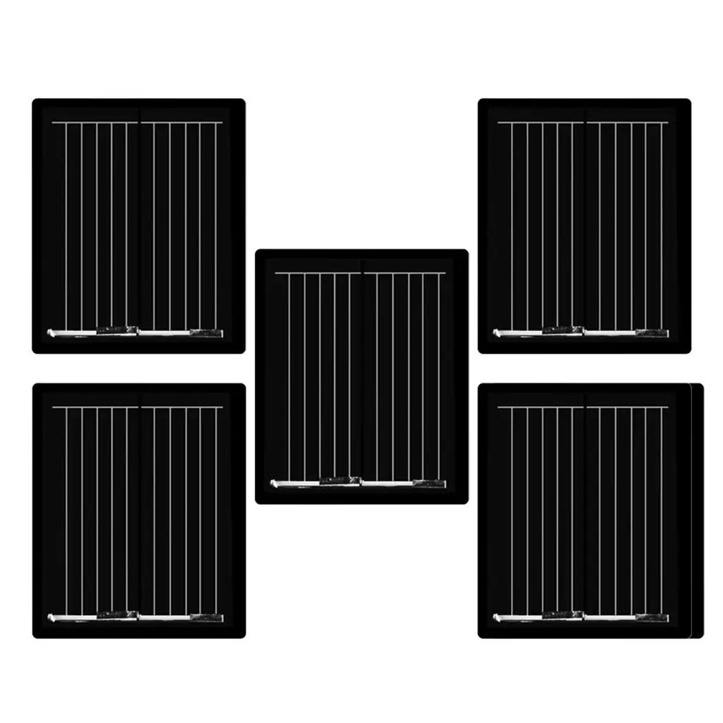 5Pcs Mini Power Small Polycrystalline Solar Cell Panel Module for DIY Solar Light Phone Battery Charger 30x25mm 1V