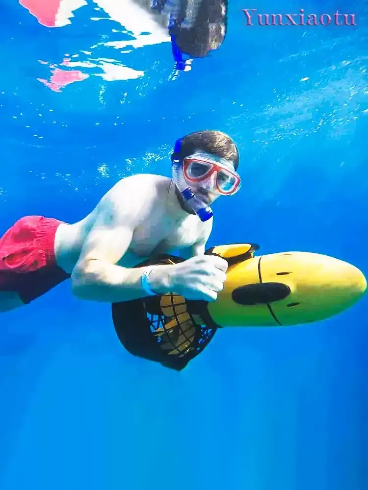 For Marine Pool Sports 500W Two Speed Electric Underwater Scooter Water Propeller Diving Equipment Underwater Bike Suitable