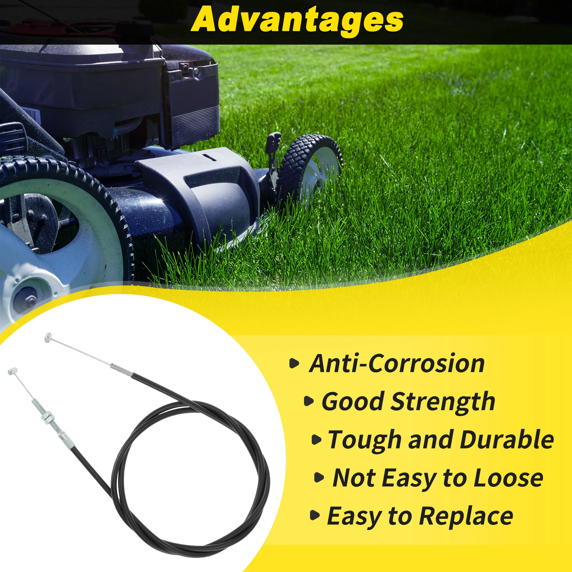 Motoforti No.17910-VA3-003 جزازة العشب خنق كابل لهوندا HRD535 HRD536 HR214 HR215 HR216 كابل فرامل يد استبدال رقم GH45843