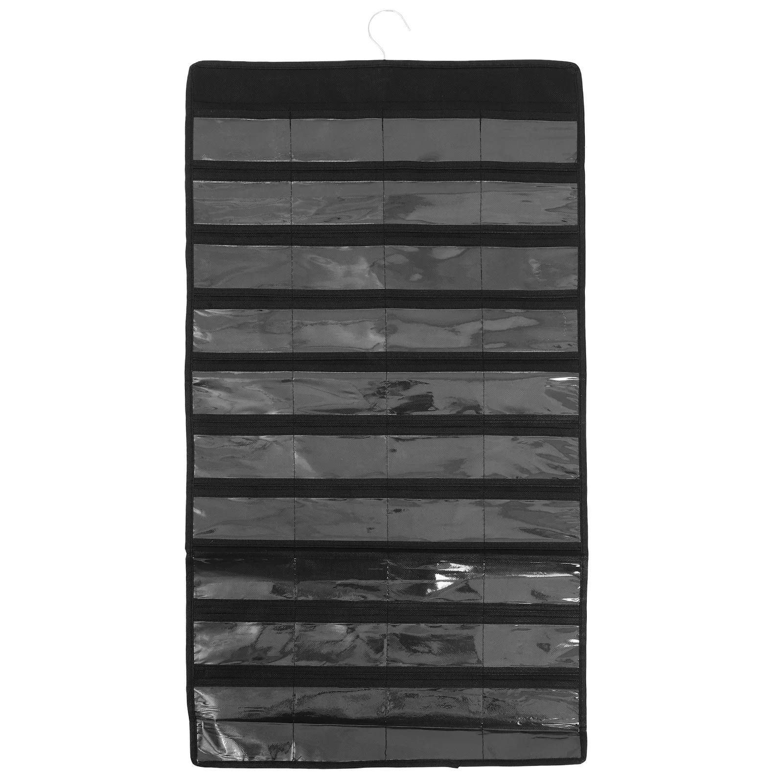 

Hanging Jewelry Organizer Bag Storage Pouch For Earrings Necklaces Rings Headbands Bows Crafts Watches Double-Sided Transparent