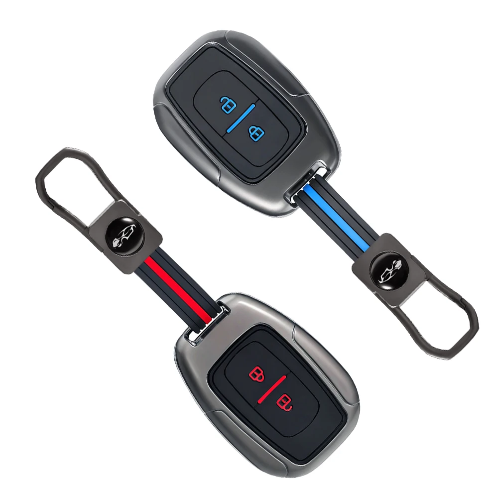 Zinc Silicone Car Key Case Cover For Dacia Duster Spring Logan Sandero Stepway Lodgy For Renault Scenic Master Dokker Duster