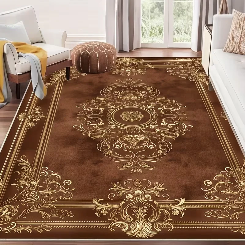 Bohemian Patterned Carpet with Anti Slip Suitable for Areas Such As Living Rooms, Bedrooms, Kitchens, and Printed Floor Mats