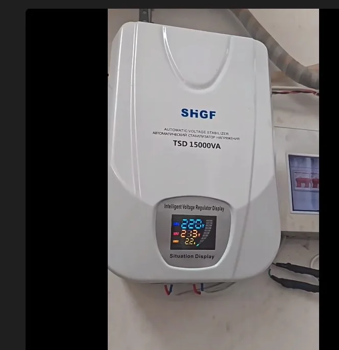 10kva Input 90-250V Automatic Home Use Servo Motor 230V 110V AC 15kva  Wall Mounted Voltage Regulator Stabilizer view 2