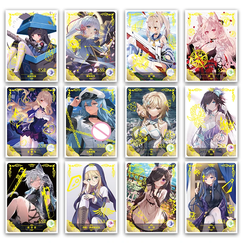 

Anime Goddess Story Albedo Nahida Nilou Lo Shui Chapter Ssr Card Game Collection Rare Cards Children's Toys Boys Birthday Gifts