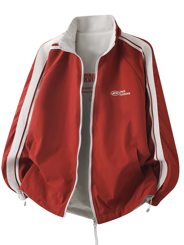 

Double-Sided Wear Men's Jaet Casual Hong Kong Sle Spring Autumn New Faion Brand Versatile Leisure Windbreaker Coat
