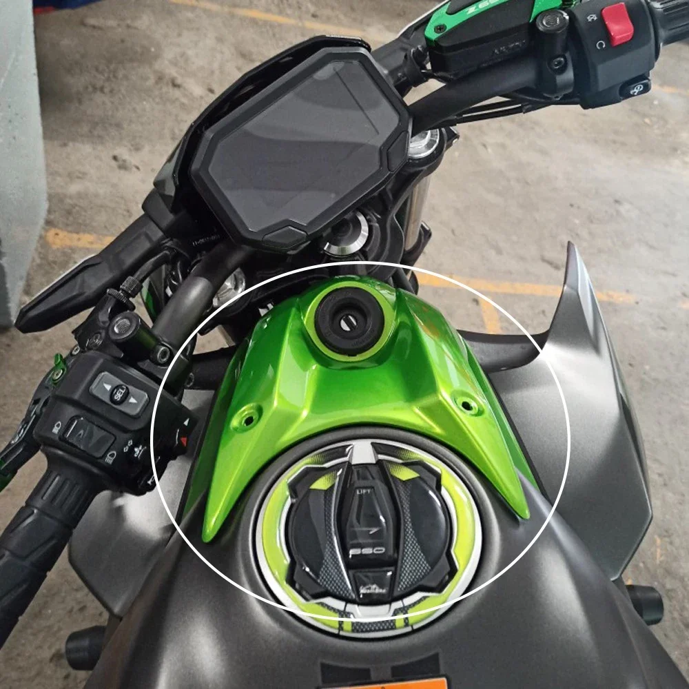 

Отверстие для ключа мотоцикла, крышка замка зажигания для Kawasaki Z650 2017-2021 2022 2023 Ninja 650, обтекатель бака, обтекатель топливного газа, панель