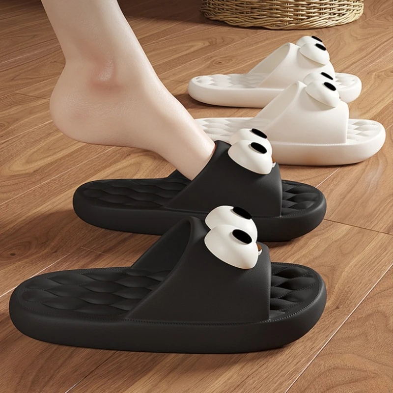 Cartoon Massage Slippers for Women Men, Soft Thick Sole Non‑Slip Sandals, Advanced Sense Indoor Home Outdoor Wear Slippers