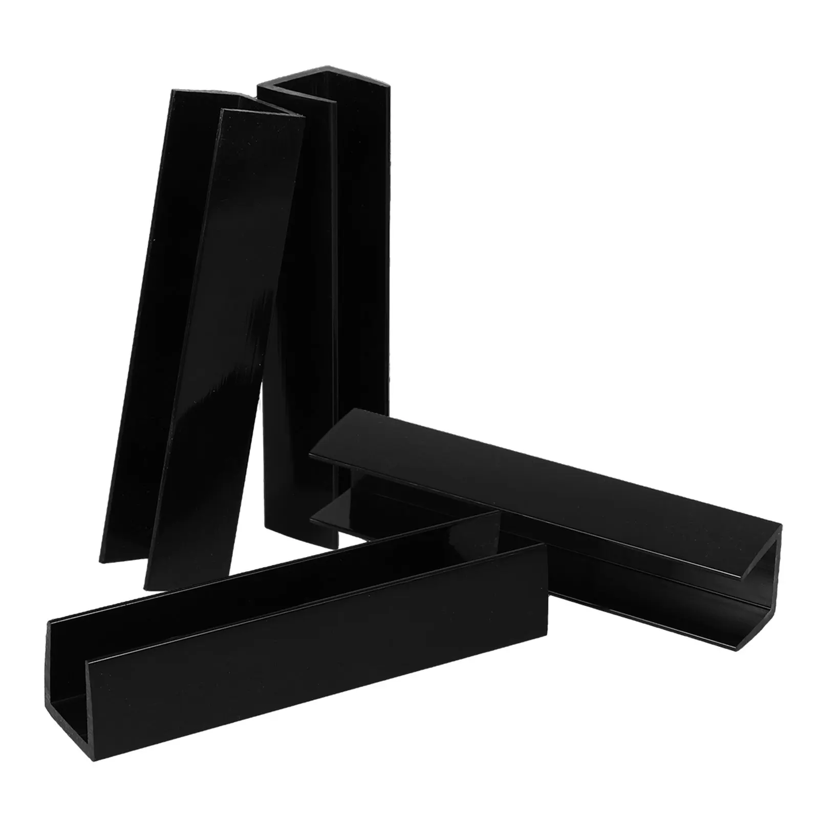 4Pcs Child Safety Gate Reinforcement Grooves U-Shaped Stair Fittings Accessories for Doorways Hallways Pet Gate Support Feet