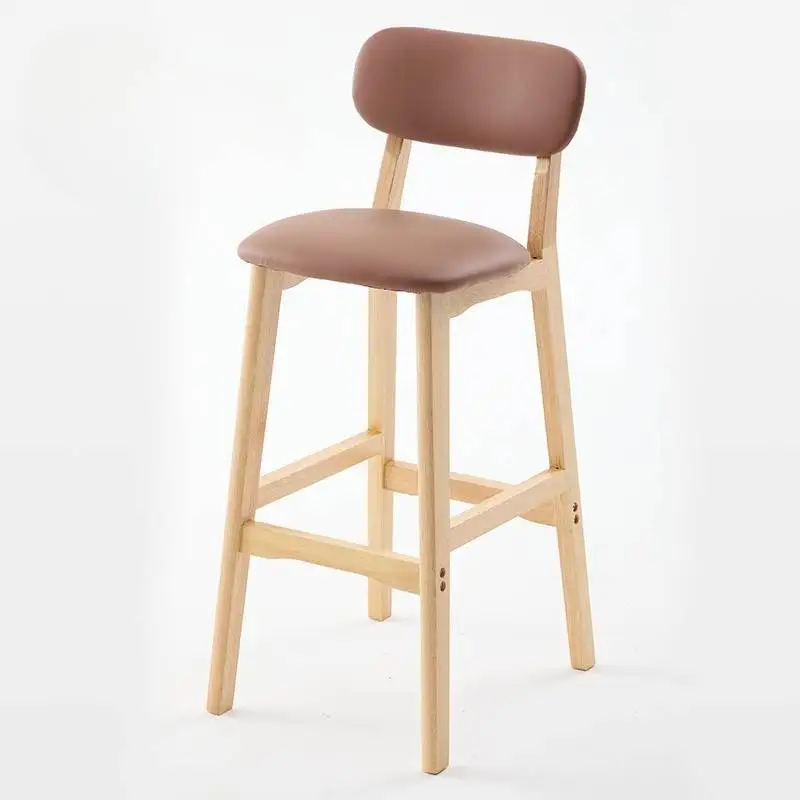 Decorative Piece Bar Chair Back Support Restaurant Backrest Counter High Bar Chair Office Ergonomic Taburete Cocina Furniture