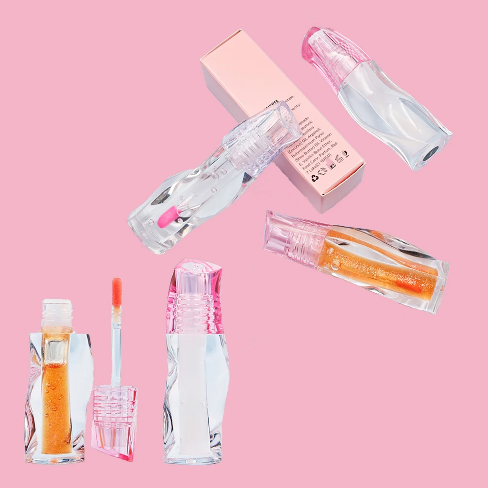 37 Farben Private Label Clear Lip Oil Individuelles Logo, pralles, feuchtigkeitsspendendes Frucht- und Gemüsegeschmack, langanhaltendes, wasserfestes Make-up, vegan